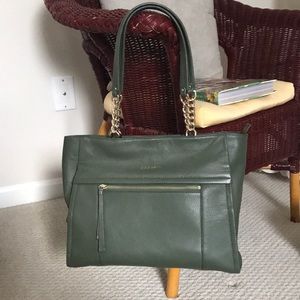 Army green over the shoulder bag